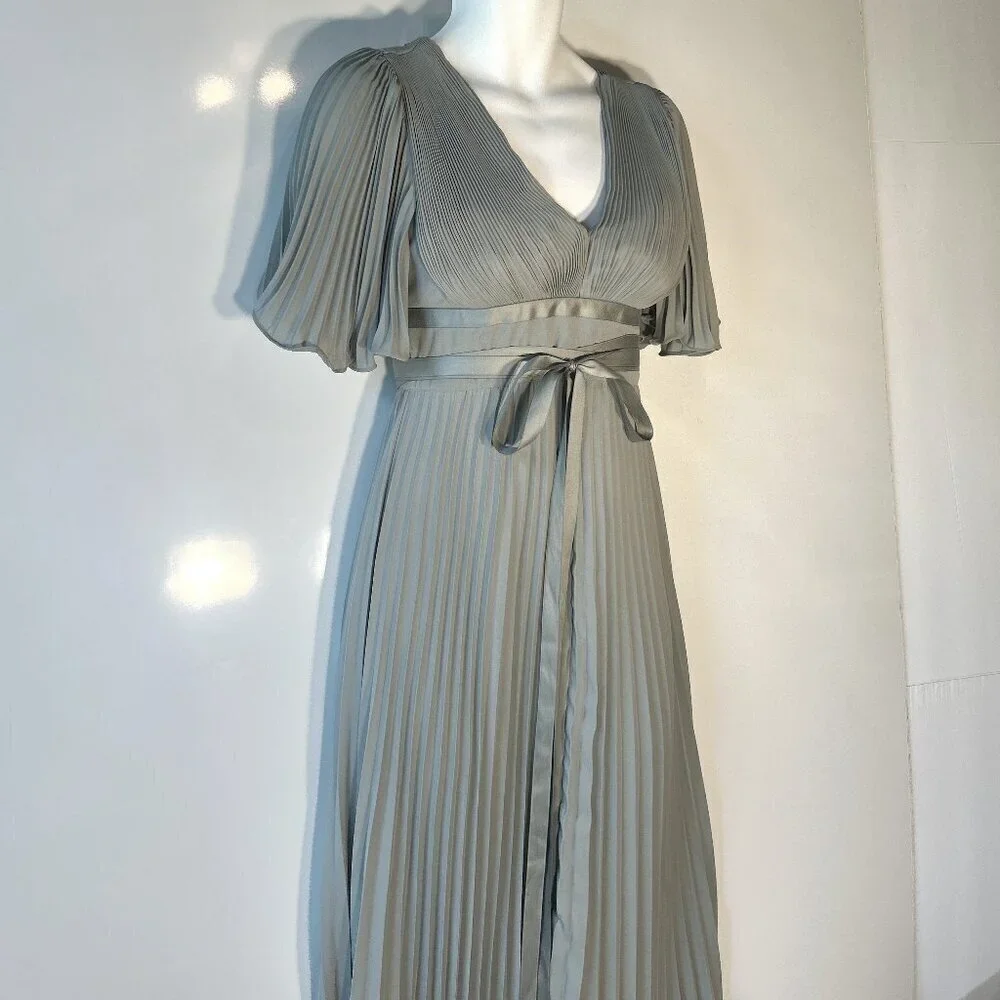 ASOS SZ 10 Grecian Style Formal Bridesmaid Prom Mother of Bride Black Tie Prom